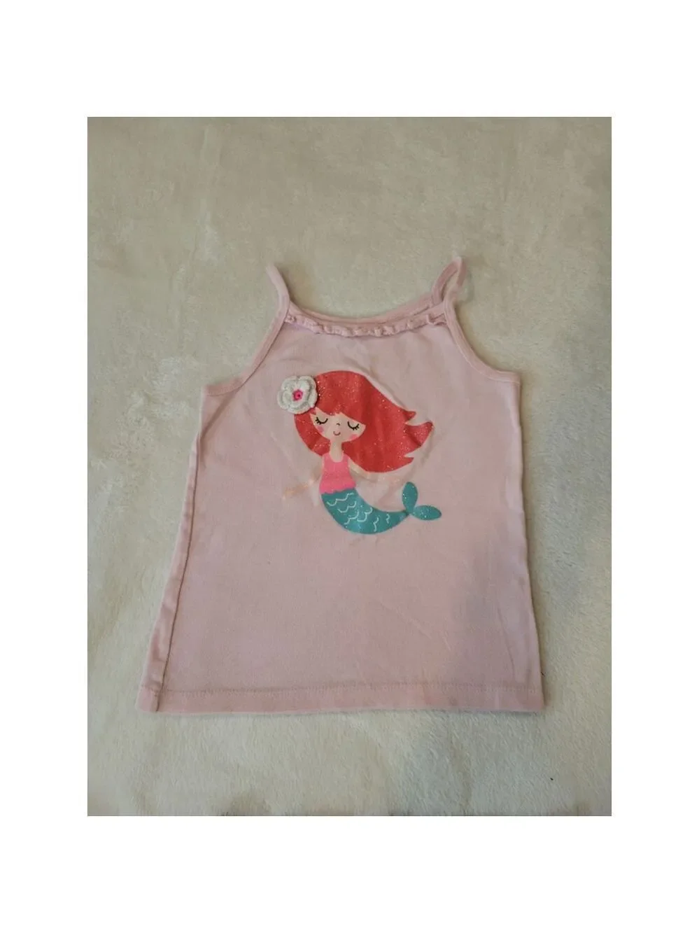 Carter's OshKosh Girls Mermaid Tank & Striped Shorts Set, Size 5